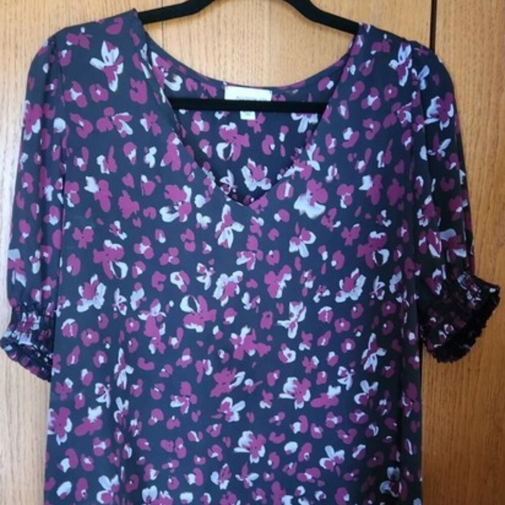Women's Allison Joy Print Short Sleeve Top Med.
